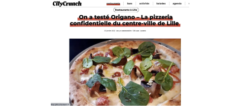 On parle de nous - Origano - Pizzeria Lille