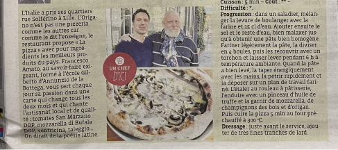 On parle de nous - Origano - Pizzeria Lille